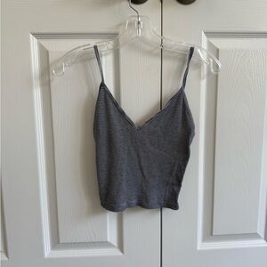 Brandy Melville Black and White Striped Camisole